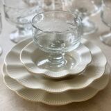 5 bubble glass cups.