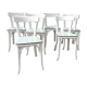 Series of 6 white Baumann Bistro