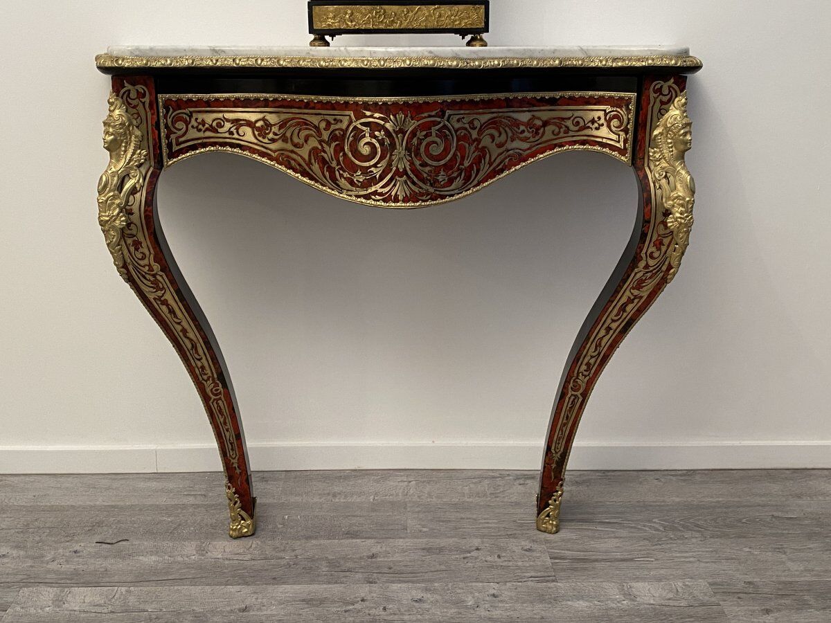 Console en marqueerie Napoleon III