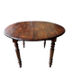 Oval walnut table