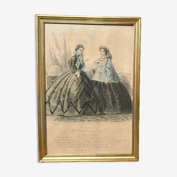 Gravures ancienne "Les modes de Paris"