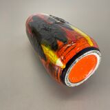 R fat lava multi-color vase scheurich, germany wgp, 1970s