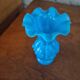 Vintage Portieux fairground opaline vase