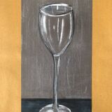 Illustration of a stemmed glass