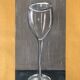 Illustration of a stemmed glass.