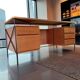 Double caisson desk modernist ARP (Guariche, Motte, Mortier) – 1955