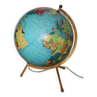 Taride illuminated glass globe 1969