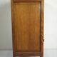ART DECO OAK AND MARBLE BEDSIDE TABLE