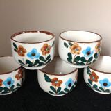 Series of 5 vintage cups