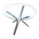 Chrome and glass table