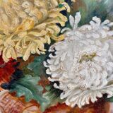 Tableau huile sur toile nature morte 100x50cm