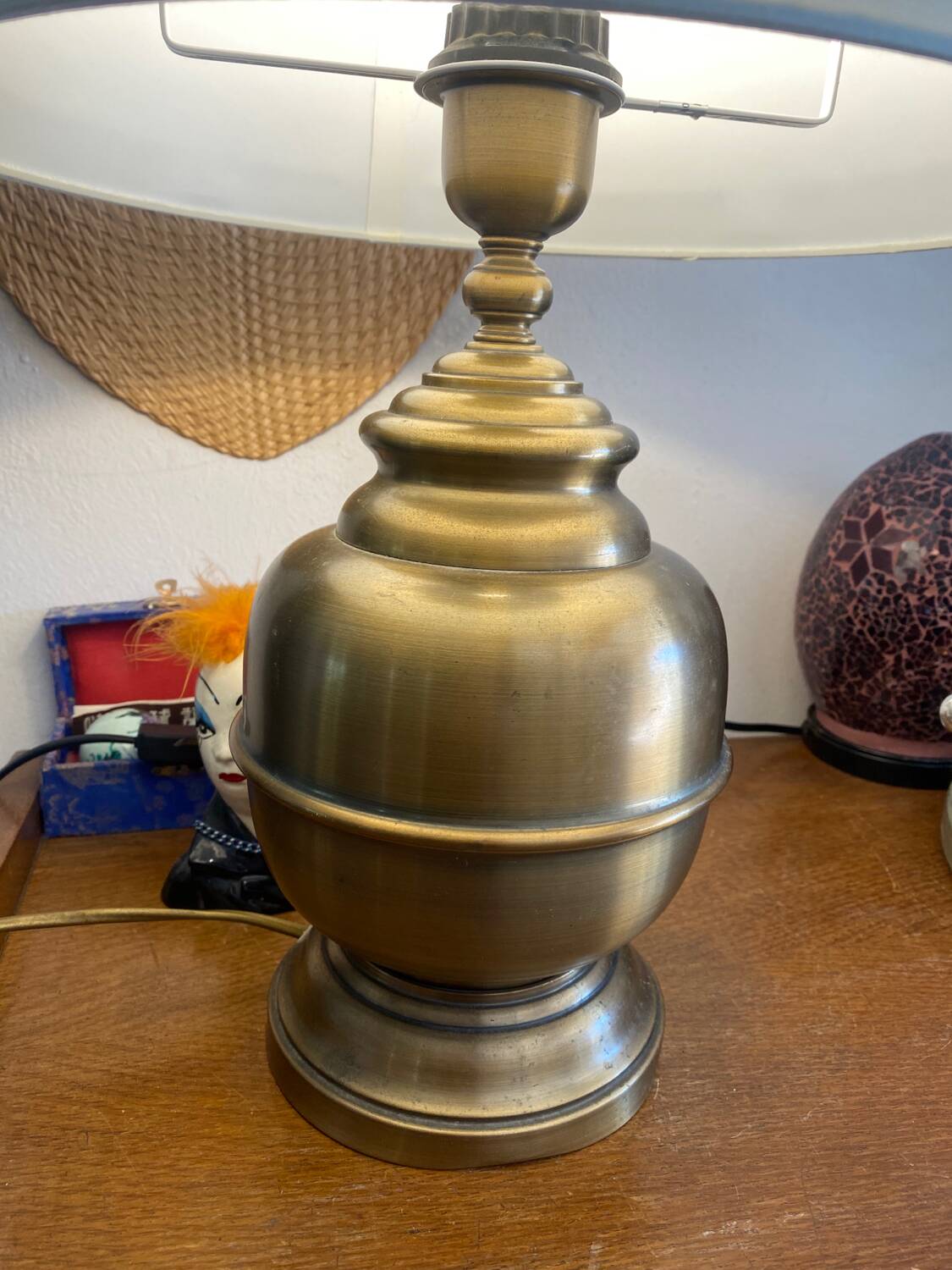 Gold metal lamp
