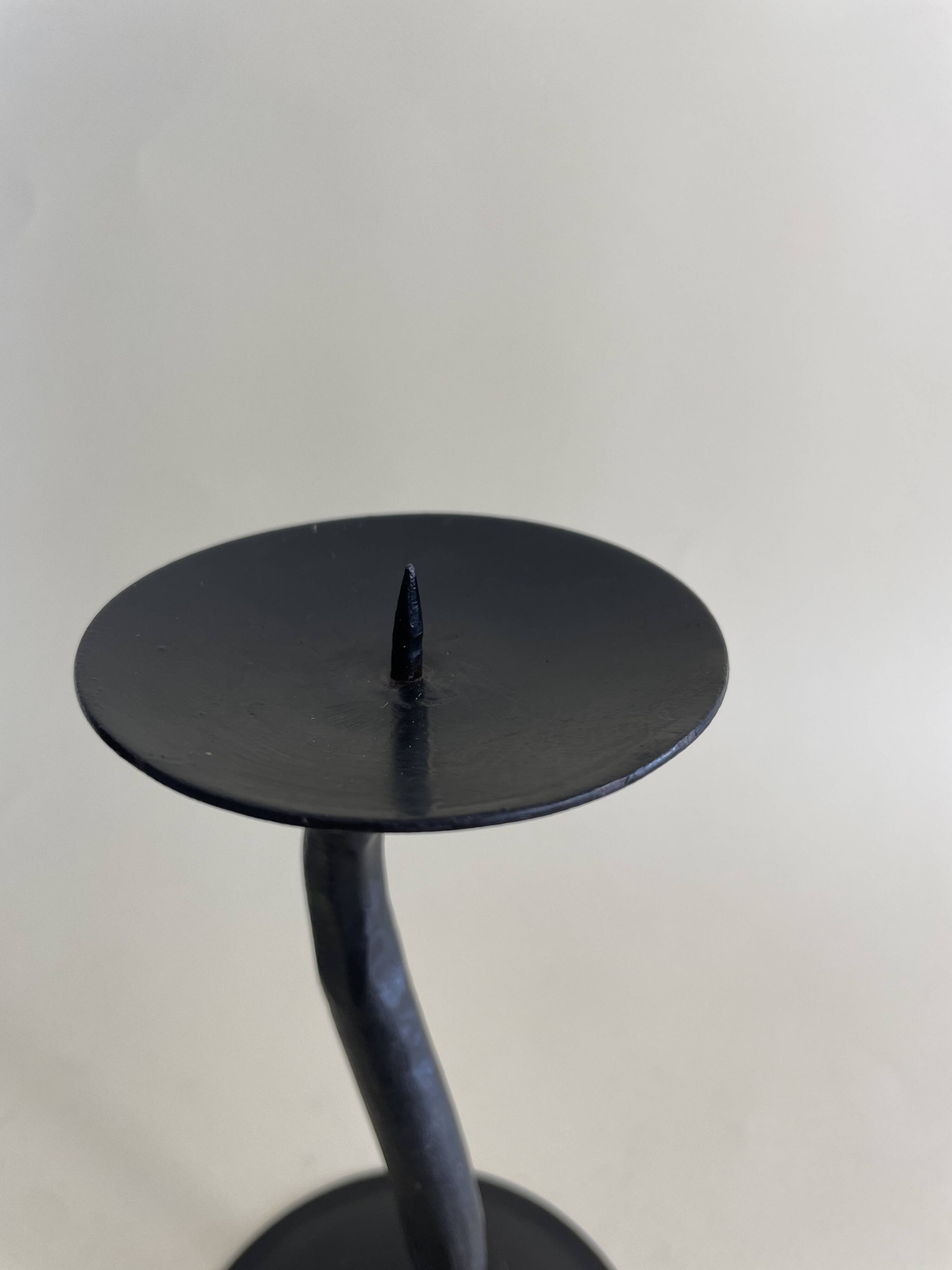 Black Metal Candlestick Holder