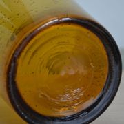 Large vase signed Biot in amber colour.