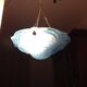Suspension in blue glass paste signed Degué / art deco style