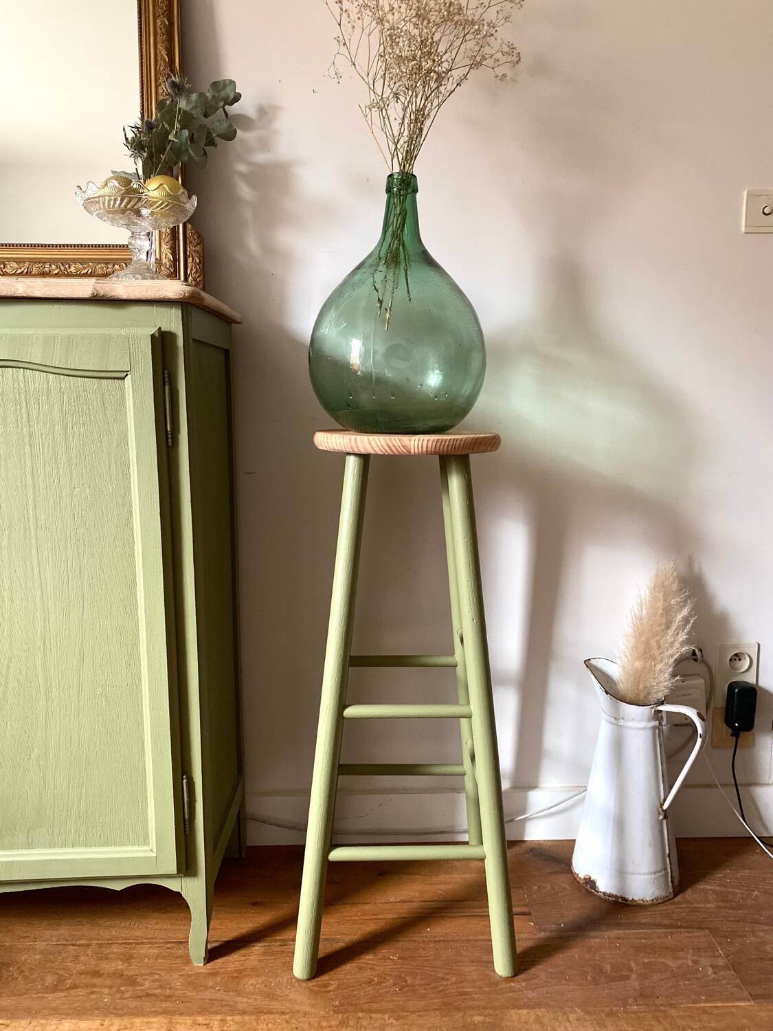 Antique wooden stool