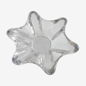 Crystal empty-pocket ashtray