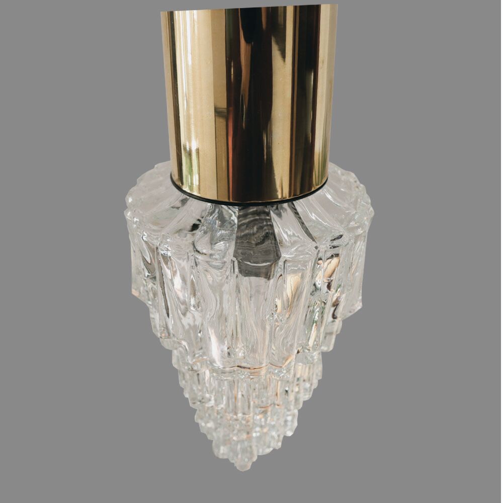 Hanging lamp by Helena Tynell for Glashütte Limburg, 1960's