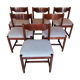 Lot de 6 chaises en teck Danemark 1960