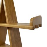 Vintage pyramid cabinet bookcase solid wood design