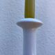 Set of 4 white ceramic candle holders