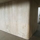 Travertine coffee table