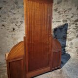 Art Deco mahogany dressing table with bevelled tilting mirror, France, 1920s–1930s.