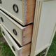 Antique Louis XVI style chest of drawers with marble top
