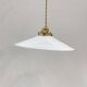 Vintage white opaline pendant light