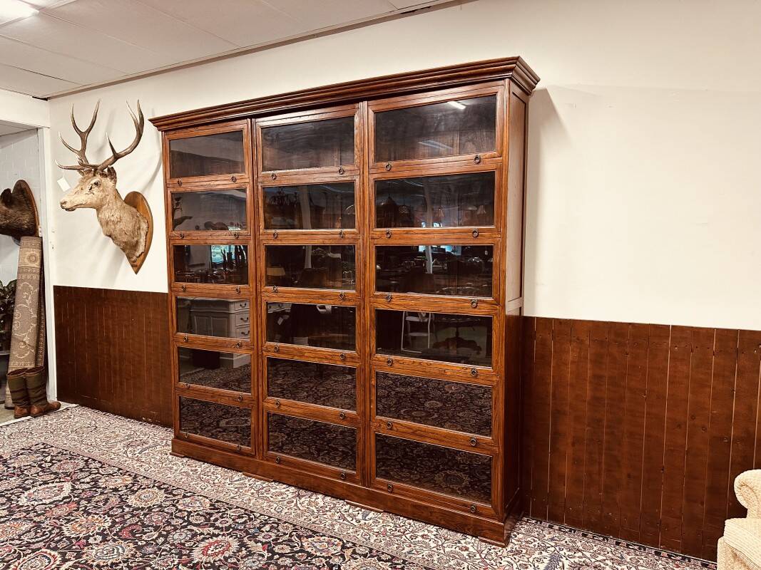 Large Classic English Globe Wernicke Bookcase