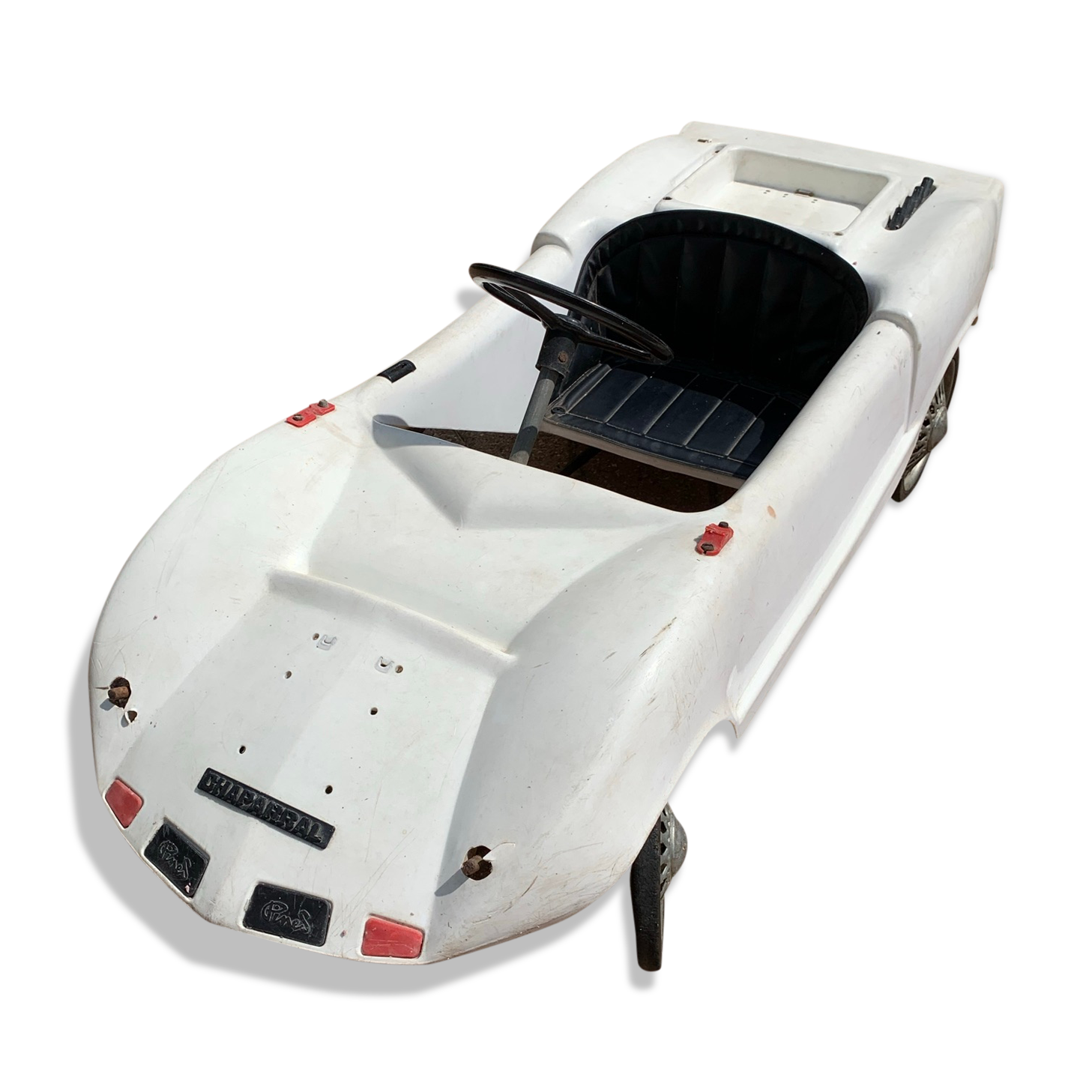 1970 Chaparral white pedal car