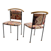 2 x Vintage Italian side / desk chair 1980s