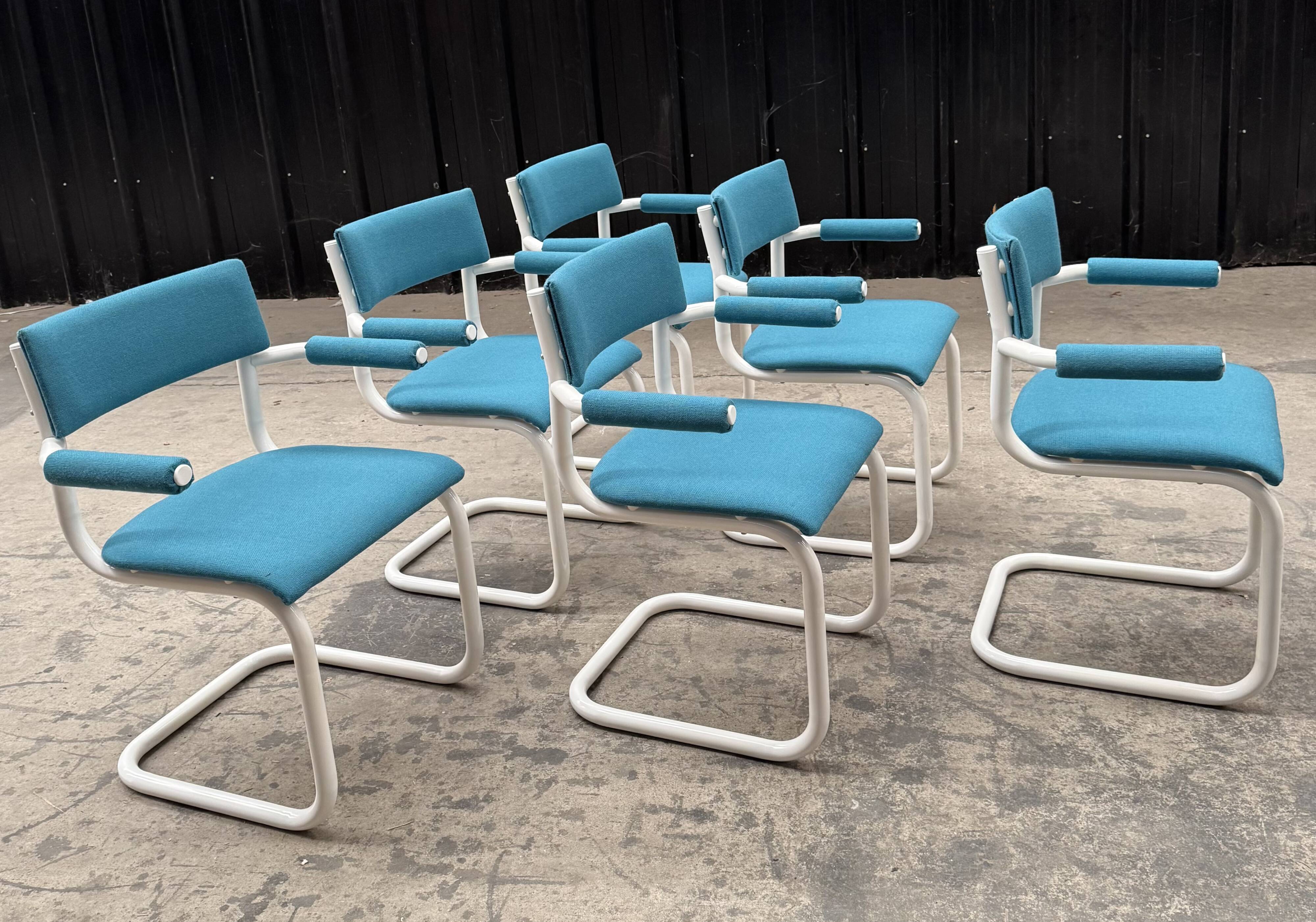 6 cantilever chairs from the 80s