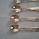 Box 6 small spoons, golden gold fin, style Louis XV