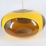 Suspension UFO Space Age yellow by Luigi Colani for Massiv, Belgium, 1970
