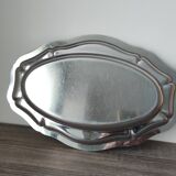 Oval stainless steel platter, Made in France