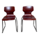 pair of vintage Flötotto chairs in pagwood 1970