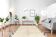 Tapis marocain moderne blanc 150x180cm
