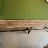 Old wooden long pew