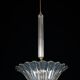 Art Deco Seguso pendant lamp in Clear Murano glass. Italy 1940s