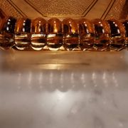 Lot de 2 plats anciens art déco en verre