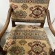 Paire de fauteuils de style Louis XIII a haut dossiers plats XX siècle