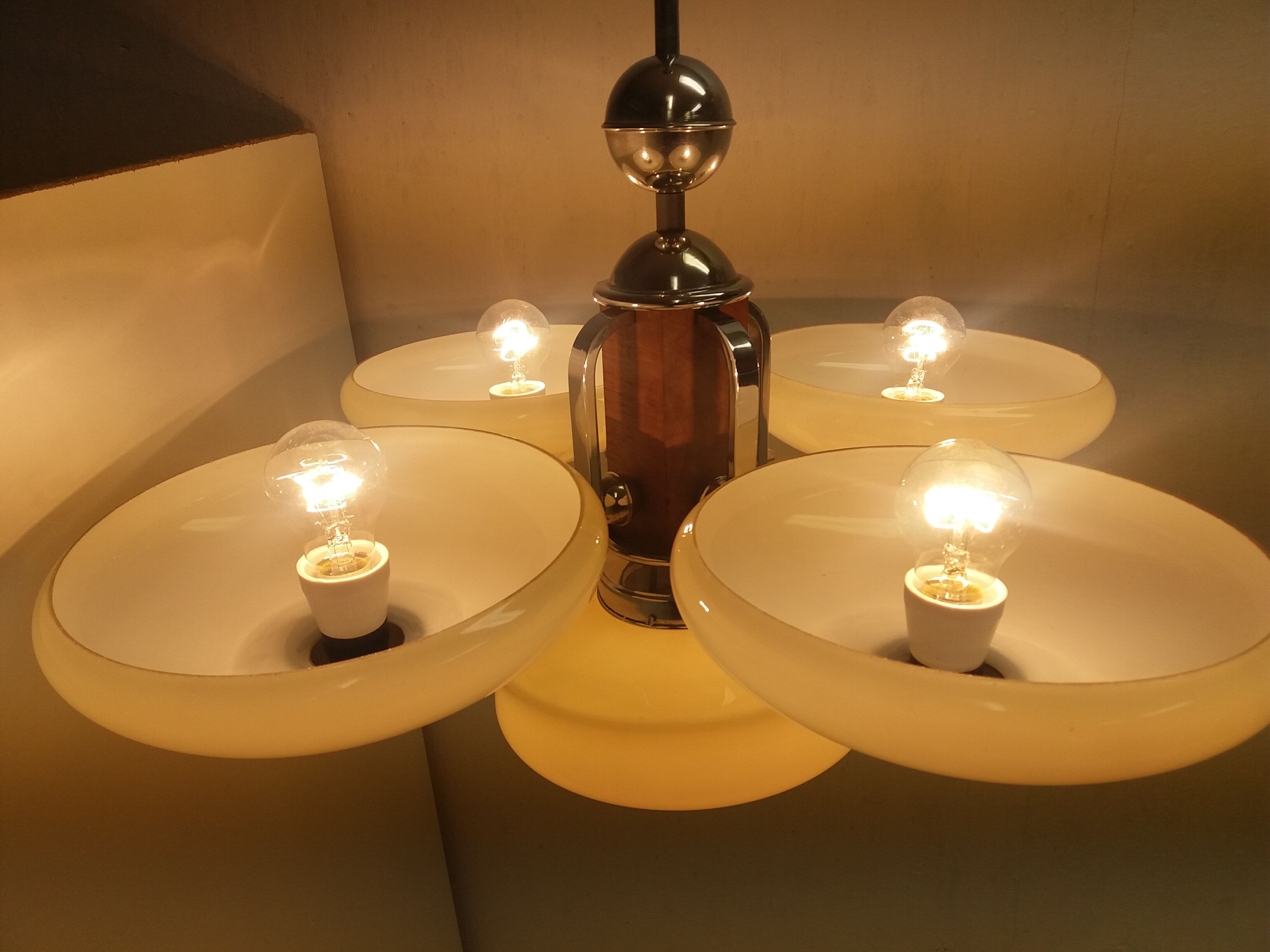 Art Deco chandelier, Czechoslovakia