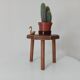 Tabouret tripode vintage de vacher