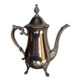 Coffee / teapot in silver metal St Louis XV