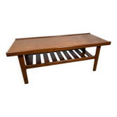 Table basse en teck rétro vintage des années 60 par Myer – élégante et amusante