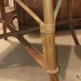 Old bamboo table 70 by 70