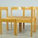 Vintage dutch design oak dining chairs, 1960s