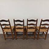 Brutalist chairs, set of 4