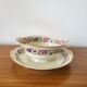 Limoges Bernardaud. Sauce boat in porcelain with floral decorations.